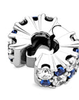 Pandora Fixed clip bedel Clear & Blue Sparkle 799171C01, exclusief en kwalitatief hoogwaardig. Ontdek nu!