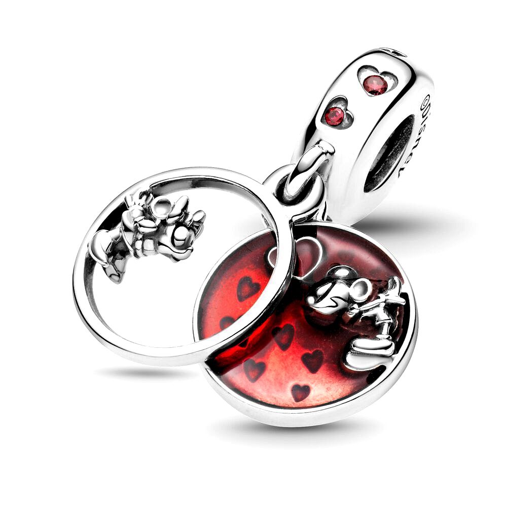 Pandora Disney Mickey Mouse &amp; Minnie Mouse Love and Kisses bedel 799298C01, exclusief en kwalitatief hoogwaardig. Ontdek nu!