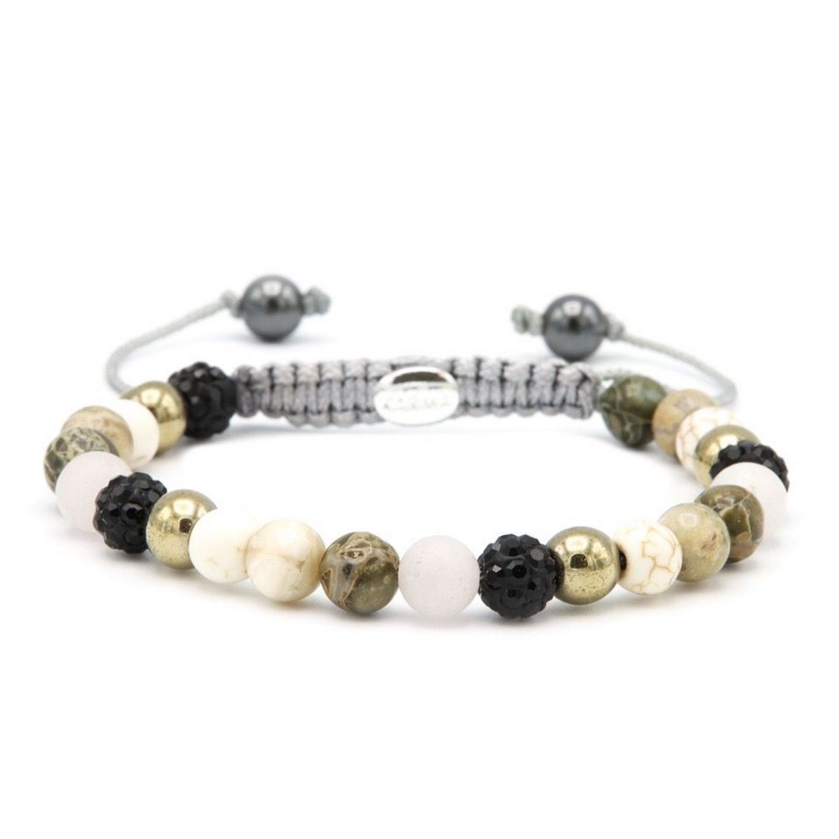 Karma armband Spiral Creamy Black xs (black crystal) 83661, exclusief en kwalitatief hoogwaardig. Ontdek nu!