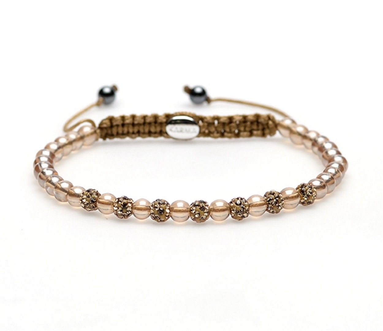 Karma armband 84059 Spiral Golden Brown xxs (gold crystal), exclusief en kwalitatief hoogwaardig. Ontdek nu!