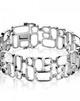 Mart Visser by Zinzi zilveren fantasie armband glad MVA3, exclusief en kwalitatief hoogwaardig. Ontdek nu!