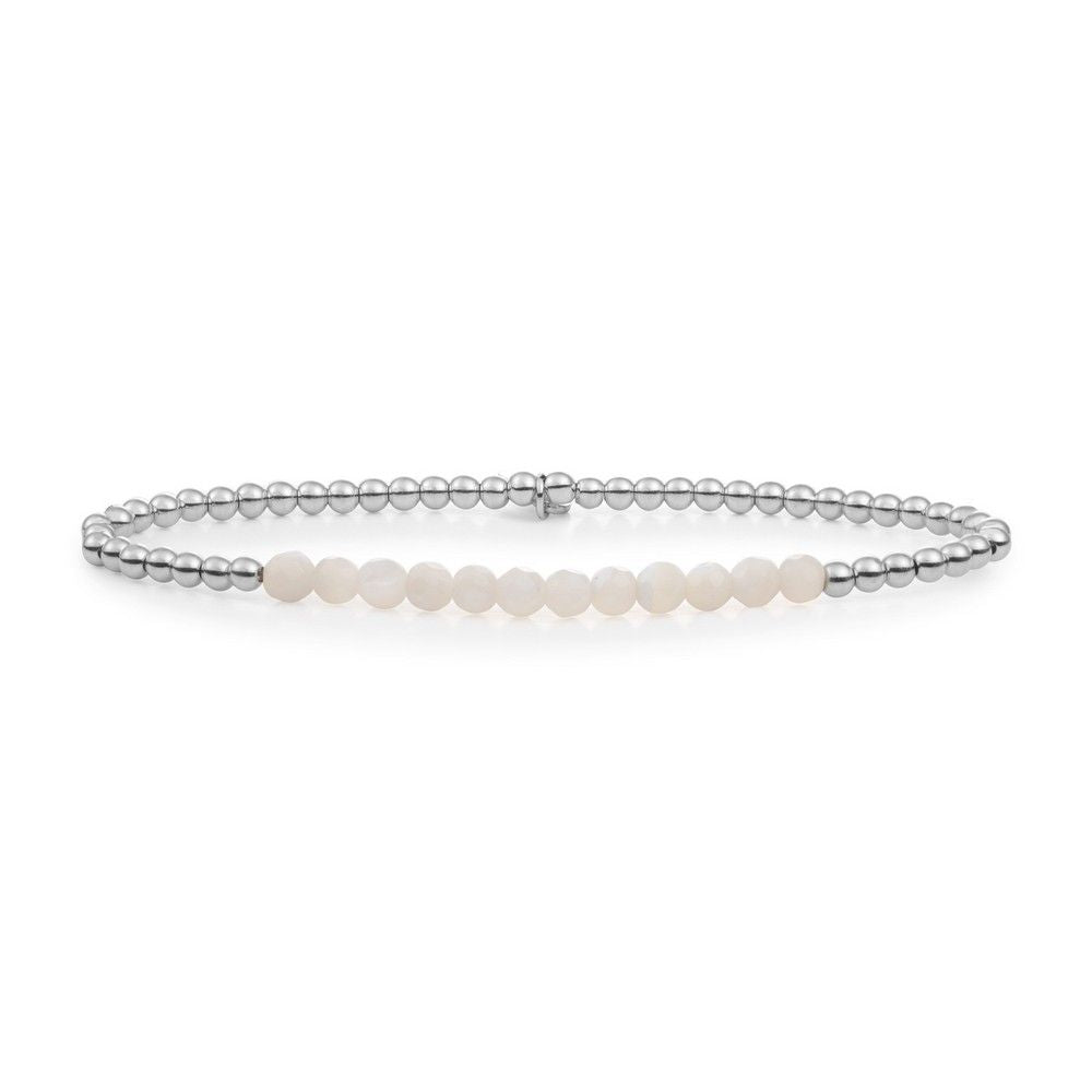 Sparkling Jewels armband Pearl Universe - Silver 3mm, exclusief en kwalitatief hoogwaardig. Ontdek nu!