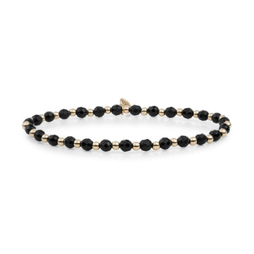 Bracelet - Onyx Interstellar - Gold 3mm