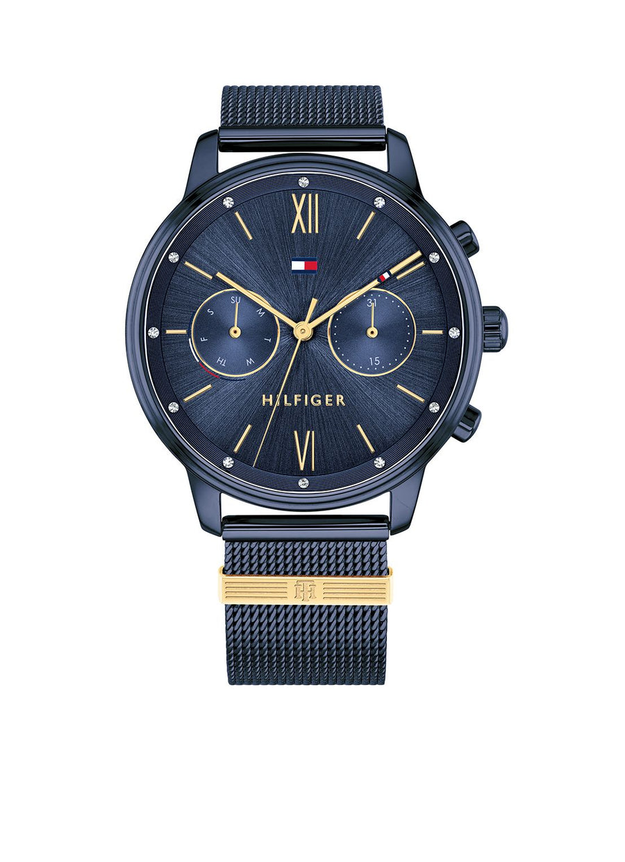 Tommy Hilfiger - 1782305 Horloge - Vrouwen - Blauw- RVS - Ø 38 mm, exclusief en kwalitatief hoogwaardig. Ontdek nu!