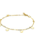 Zinzi Gold 14 karaat gouden armband ronde plaatjes ZGA167, exclusief en kwalitatief hoogwaardig. Ontdek nu!