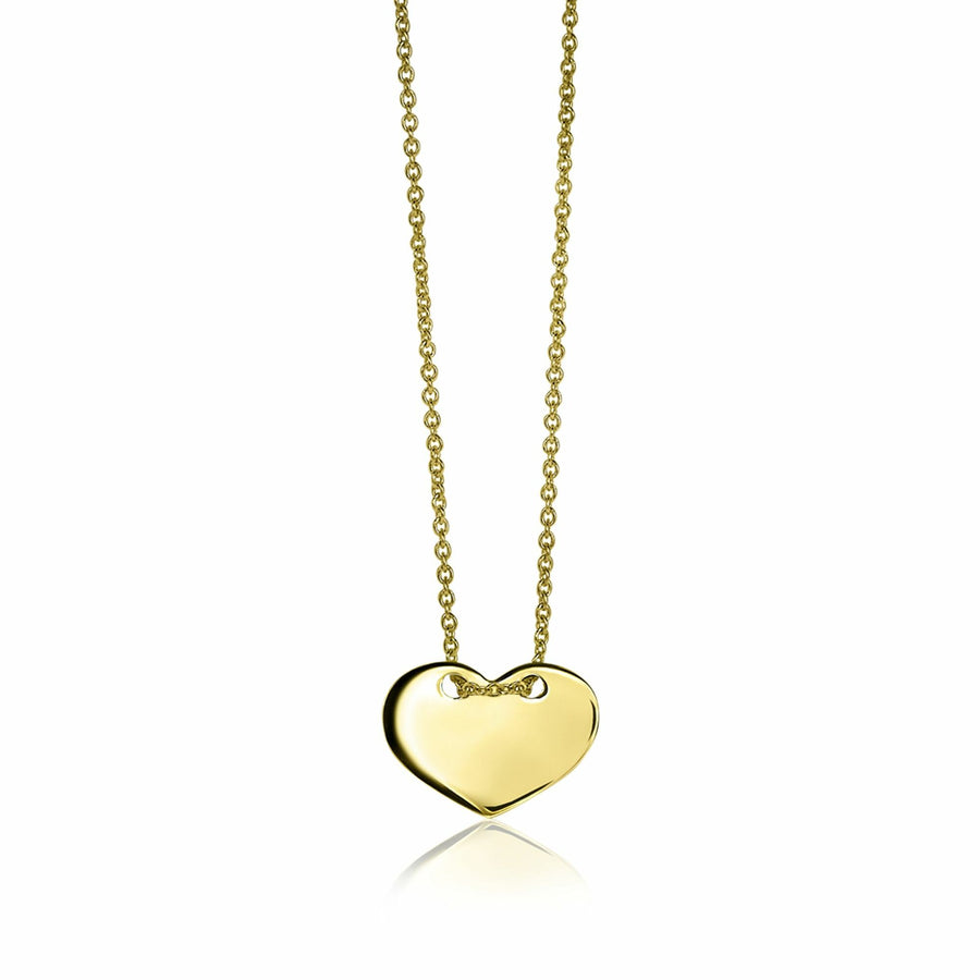 Zinzi Gold 14 karaat gouden collier 42cm hart ZGC152, exclusief en kwalitatief hoogwaardig. Ontdek nu!