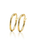 Zinzi Gold 14 karaat gouden oorringen ronde buis 15 x 1,5mm ZGO127, exclusief en kwalitatief hoogwaardig. Ontdek nu!