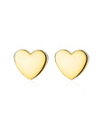 Zinzi Gold 14 karaat gouden oorknoppen glad hartje ZGO214, exclusief en kwalitatief hoogwaardig. Ontdek nu!