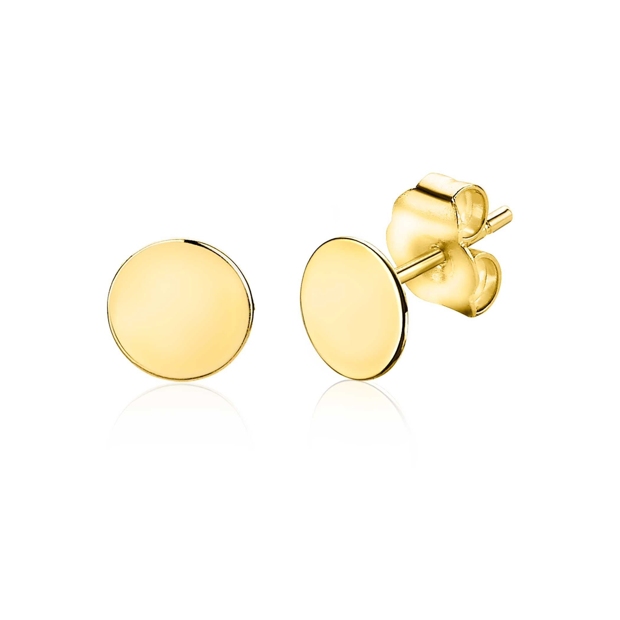 ZINZI 14K Gouden Oorknoppen ZGO215 oorbellen