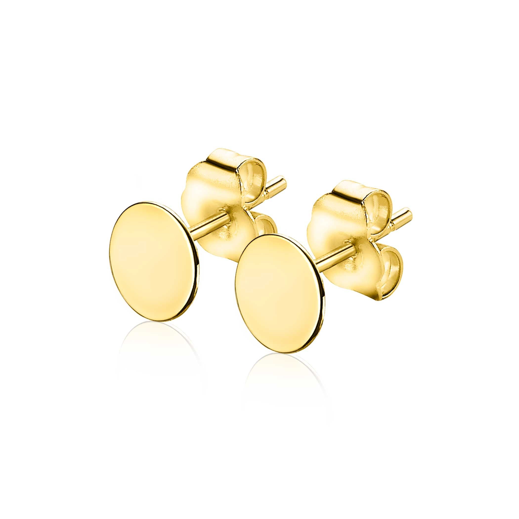 ZINZI 14K Gouden Oorknoppen ZGO215 oorbellen