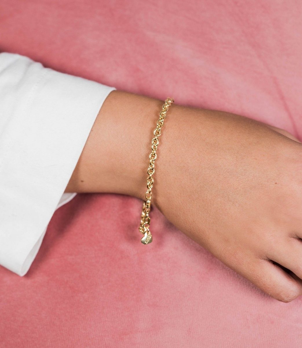 ZINZI Verguld Zilveren Armband 19cm geel - ZIA1153G