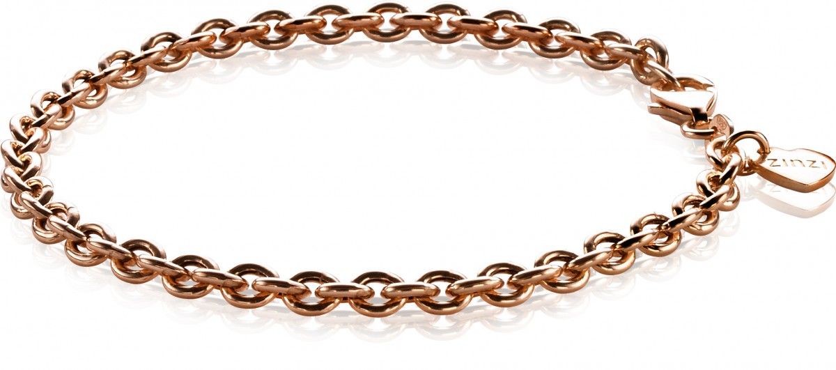 Zinzi zilveren armband rosé verguld ZIA1153R (Lengte 19cm), exclusief en kwalitatief hoogwaardig. Ontdek nu!