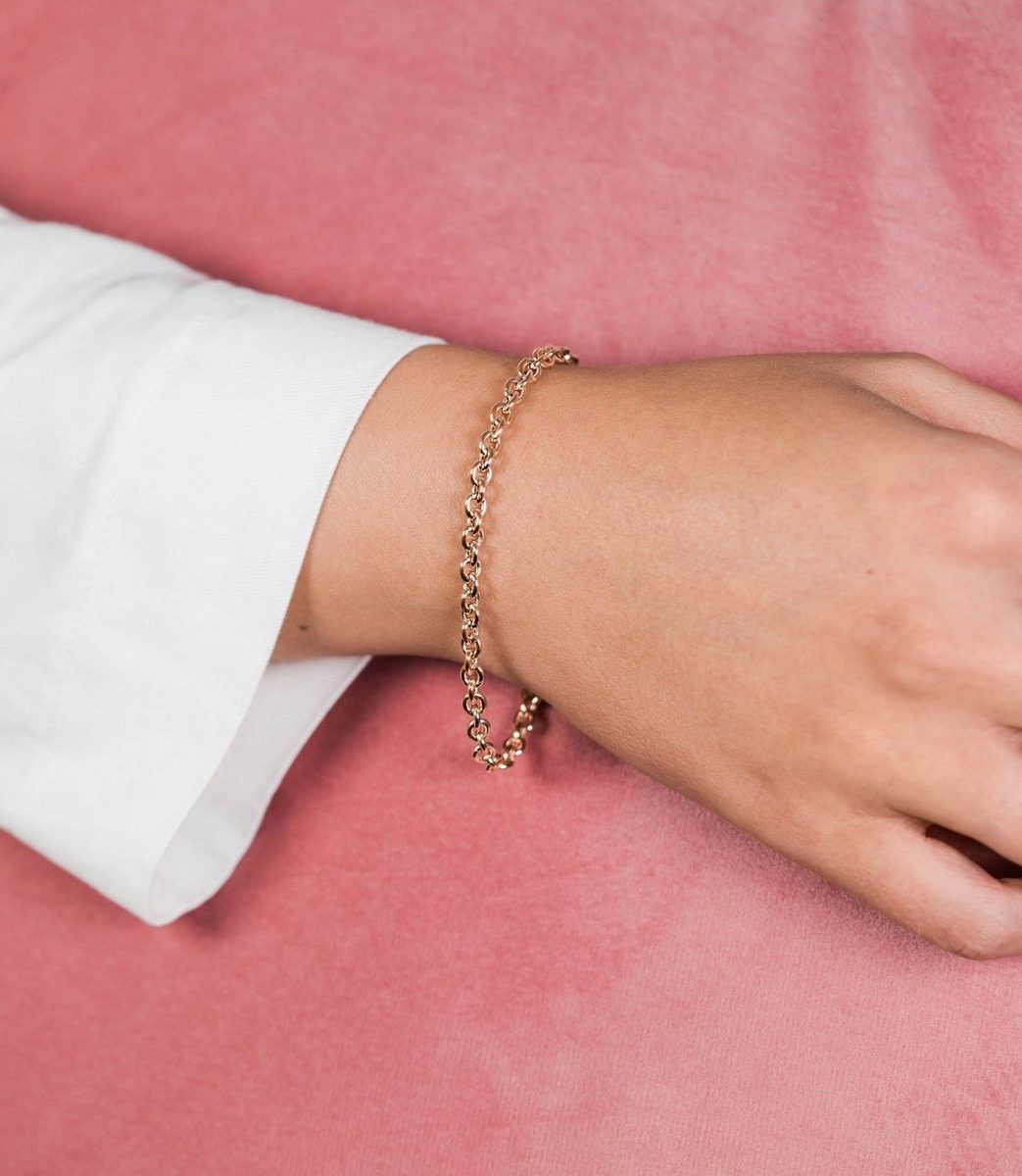 ZINZI Rosevergulde Zilveren Armband - ZIA1153R