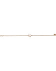 Zinzi zilveren armband rose verguld met open hartje ZIA1420R, exclusief en kwalitatief hoogwaardig. Ontdek nu!
