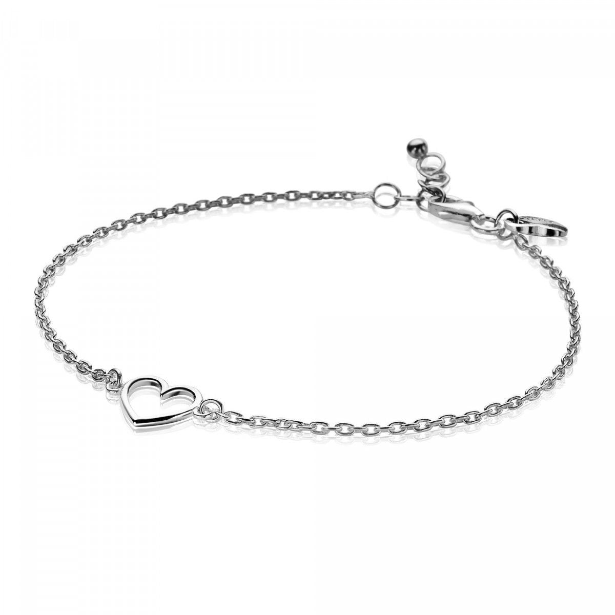 Zinzi zilveren armband met open hartje ZIA1420, exclusief en kwalitatief hoogwaardig. Ontdek nu!