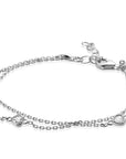 Zinzi zilveren armband dubbel hartje wit ZIA1721, exclusief en kwalitatief hoogwaardig. Ontdek nu!