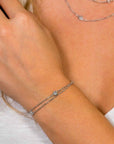 Zinzi zilveren armband dubbel hartje wit ZIA1721, exclusief en kwalitatief hoogwaardig. Ontdek nu!
