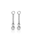 Zinzi zilveren oorbedels staafje 23mm met witte Zirkonia's ZICH1954, exclusief en kwalitatief hoogwaardig. Ontdek nu!