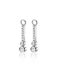 Zinzi zilveren oorbedels staafje 23mm met witte Zirkonia's ZICH1954, exclusief en kwalitatief hoogwaardig. Ontdek nu!