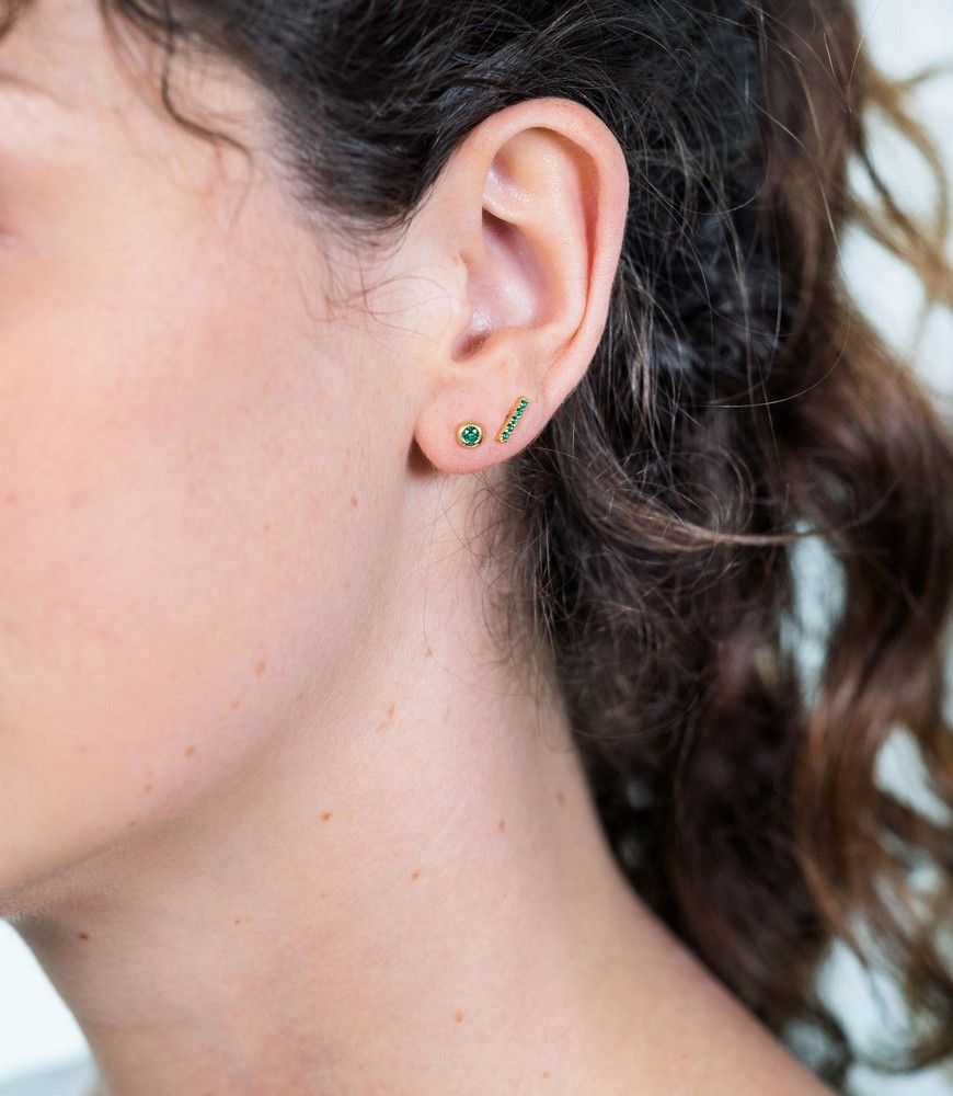 Zinzi zilveren oorknopjes groen zirkonia glad 4mm geel verguld ZIO1177GG, exclusief en kwalitatief hoogwaardig. Ontdek nu!