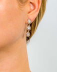Zinzi zilveren oorsieraden rosé verguld druppels wit ZIO1752R, exclusief en kwalitatief hoogwaardig. Ontdek nu!