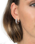 Zinzi zilveren luxe oorringen 18x7mm blaadjes wit ZIO1889, exclusief en kwalitatief hoogwaardig. Ontdek nu!