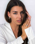 Zinzi zilveren luxe oorringen 18x7mm blaadjes wit ZIO1889, exclusief en kwalitatief hoogwaardig. Ontdek nu!