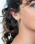 Zinzi zilveren oorringen geelverguld 15 x 3mm groen ZIO191GG, exclusief en kwalitatief hoogwaardig. Ontdek nu!