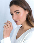 Zinzi zilveren bicolor oorknoppen 11mm verbonden rondjes glad en witte zirkonia ZIO2045Y, exclusief en kwalitatief hoogwaardig. Ontdek nu!