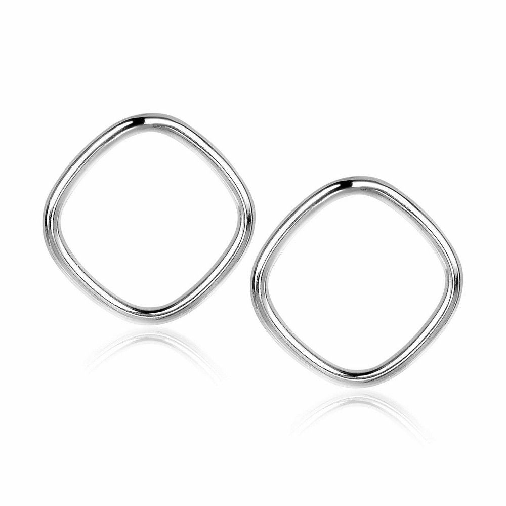 Zinzi zilveren oorstekers vierkant open 22mm ZIO2094, exclusief en kwalitatief hoogwaardig. Ontdek nu!