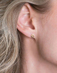 Zinzi zilveren oorknopjes 14K geel verguld 5mm open rondje ZIO2168G, exclusief en kwalitatief hoogwaardig. Ontdek nu!