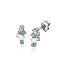 Zinzi zilveren fantasie oorknoppen 13mm lichtblauw en wit ZIO2189, exclusief en kwalitatief hoogwaardig. Ontdek nu!
