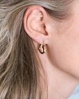 Zinzi zilveren oorringen 14K geel verguld 18mm open hartvorm ZIO2195G, exclusief en kwalitatief hoogwaardig. Ontdek nu!