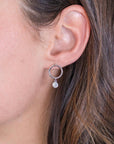 Zinzi zilveren oorstekers 13mm ronde hanger witte zirkonia ZIO2200, exclusief en kwalitatief hoogwaardig. Ontdek nu!