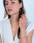 Zinzi zilveren luxe oorhangers 14K geel verguld 35mm ovale schakels witte zirkonia ZIO2203Y, exclusief en kwalitatief hoogwaardig. Ontdek nu!
