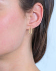Zinzi zilveren oorstekers 14K geel verguld 14mm ovaal glad ZIO2210G, exclusief en kwalitatief hoogwaardig. Ontdek nu!