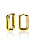 Zinzi zilveren luxe oorringen 14K geel verguld 18x3mm ovale vorm ZIO2222G, exclusief en kwalitatief hoogwaardig. Ontdek nu!