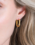 Zinzi zilveren luxe oorringen 14K geel verguld 18x3mm ovale vorm ZIO2222G, exclusief en kwalitatief hoogwaardig. Ontdek nu!
