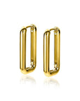 Zinzi zilveren luxe oorringen 14K geel verguld 24x3mm ovale vorm ZIO2223G, exclusief en kwalitatief hoogwaardig. Ontdek nu!