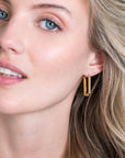 Zinzi zilveren luxe oorringen 14K geel verguld 24x3mm ovale vorm ZIO2223G, exclusief en kwalitatief hoogwaardig. Ontdek nu!