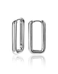 Zinzi zilveren luxe oorringen 24x3mm ovale vorm ZIO2223, exclusief en kwalitatief hoogwaardig. Ontdek nu!