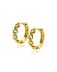Zinzi zilveren oorringen extra 14K geel verguld ronde schakels 15x4mm ZIO2239G, exclusief en kwalitatief hoogwaardig. Ontdek nu!