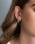 Zinzi zilveren luxe oorringen gedraaid effect en witte zirkonia's 16x6mm ZIO2244, exclusief en kwalitatief hoogwaardig. Ontdek nu!