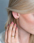 Zinzi zilveren oorringen extra 14K geel verguld staafjes en bolletjes 15mm ZIO2250, exclusief en kwalitatief hoogwaardig. Ontdek nu!