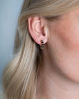 Zinzi zilveren oorsieraden bicolor vierkant en ronde zwarte zirkonia's 16mm ZIO2252, exclusief en kwalitatief hoogwaardig. Ontdek nu!