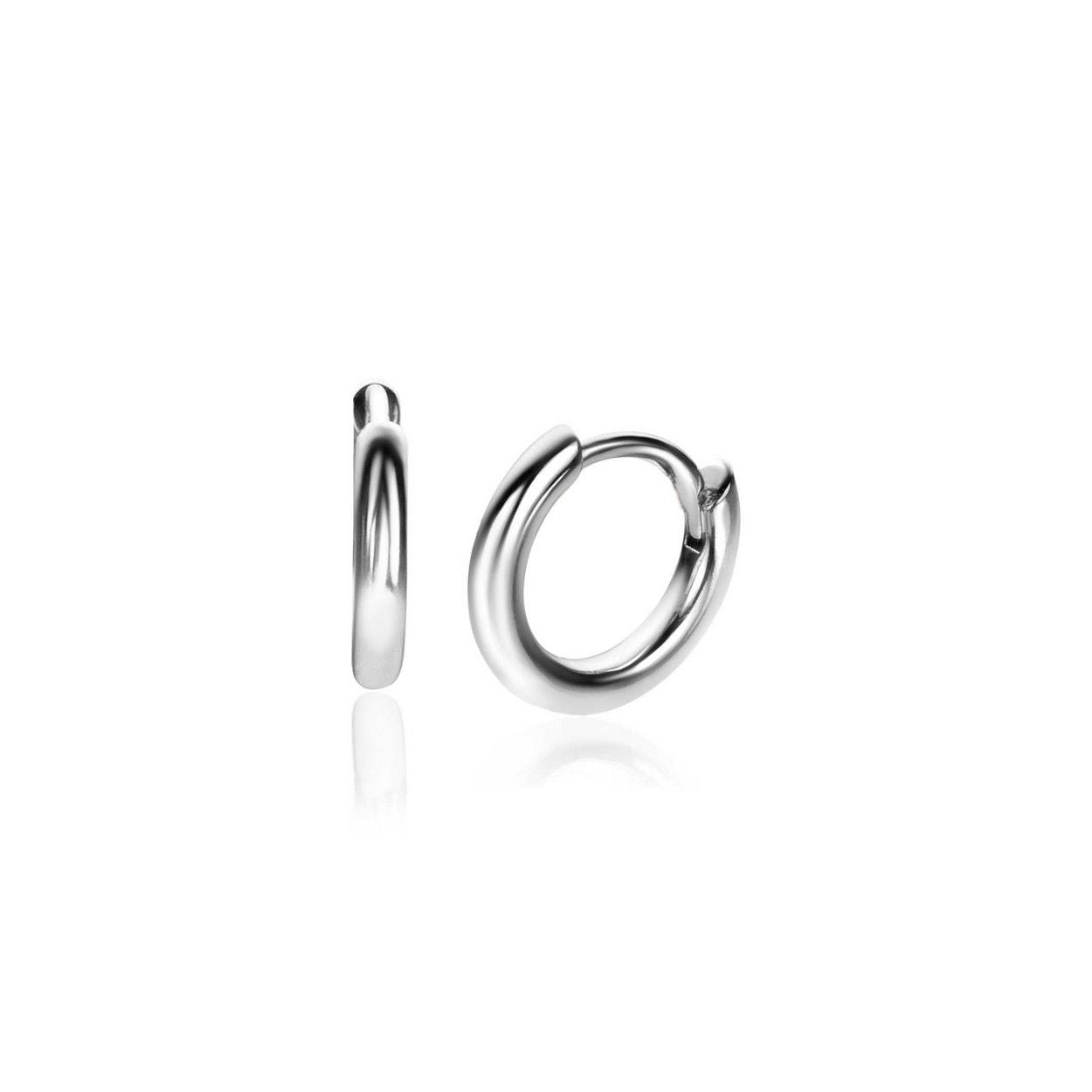 Zinzi zilveren klapoorringen glad 10x2mm ZIO2261, exclusief en kwalitatief hoogwaardig. Ontdek nu!
