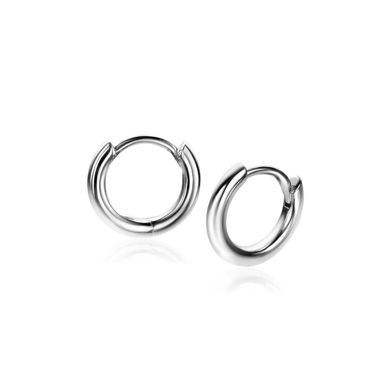 Zinzi zilveren klapoorringen glad 10x2mm ZIO2261, exclusief en kwalitatief hoogwaardig. Ontdek nu!