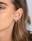 Zinzi zilveren oorstekers met vierkante witte zirkonia en pavé zettingen 15mm ZIO2268, exclusief en kwalitatief hoogwaardig. Ontdek nu!