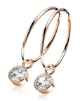Zinzi zilveren oorringen rose verguld 35 x 2mm glad ZIO435R, exclusief en kwalitatief hoogwaardig. Ontdek nu!
