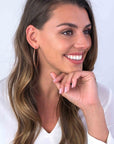Zinzi zilveren oorringen 55x2mm rose verguld ZIO437R, exclusief en kwalitatief hoogwaardig. Ontdek nu!